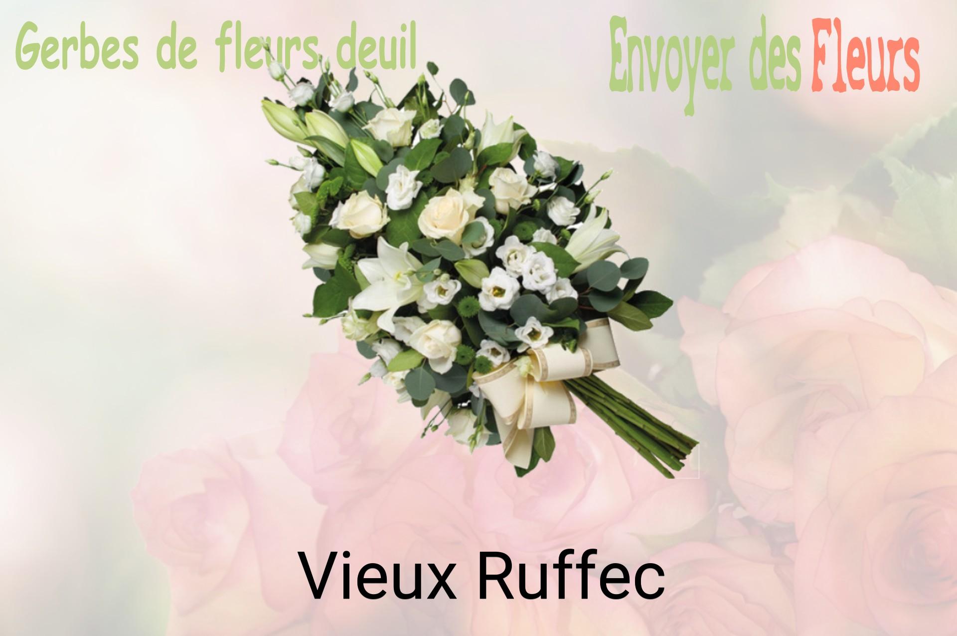Gerbe de fleurs de deuil livrée à Vieux-Ruffec